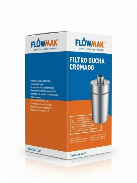 FILTRO DUCHA FLOWMAK CROMADO PREMIUM