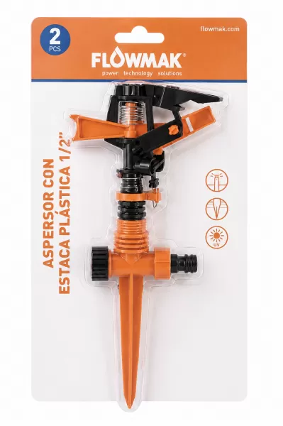 ASPERSOR FLOWMAK 1/2″ CON ESTACA PLASTICA