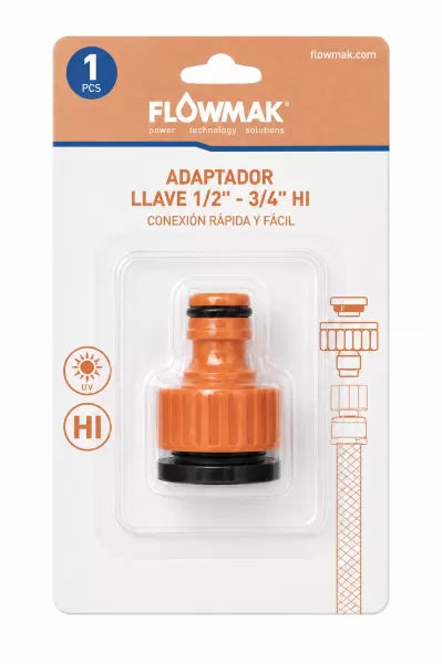 ADAPTADOR LLAVE 1/2 -3/4 FLOWMAK