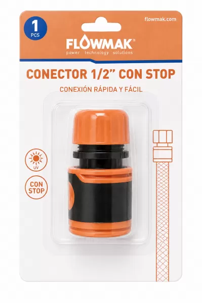 CONECTOR 1/2 C/STOP FLOWMAK