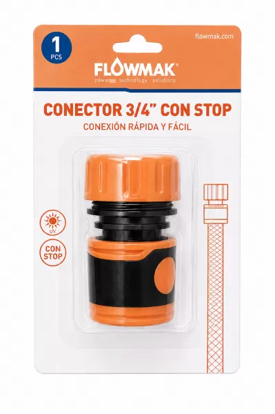 CONECTOR 3/4 C/STOP FLOWMAK