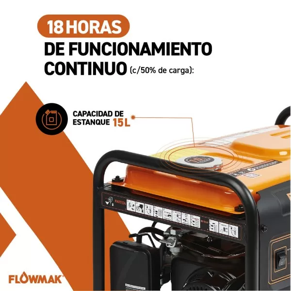 GENERADOR FLOWMAK GASOLI GH2500 220V 2000W PM