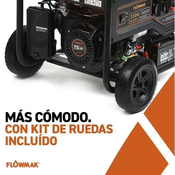 GENERADOR FLOWMAK GASOLI GH3800E 220V 3000W PE