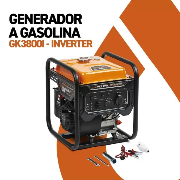 GENERADOR FLOWMAK GASOLI GK3800I INVERTER ABIERTO