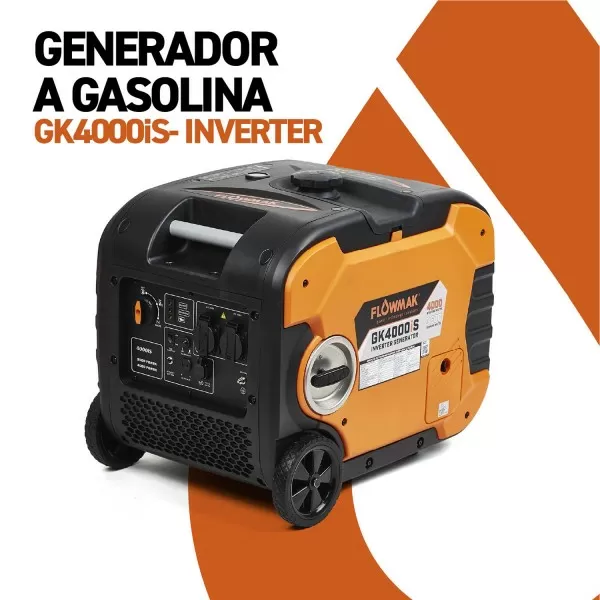 GENERADOR FLOWMAK GASOLI GK4000iS INVE 220V 3600W