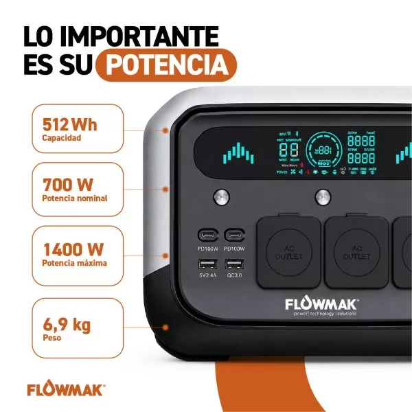 ESTACION ENERGIA FLOWMAK Pro700, 700W