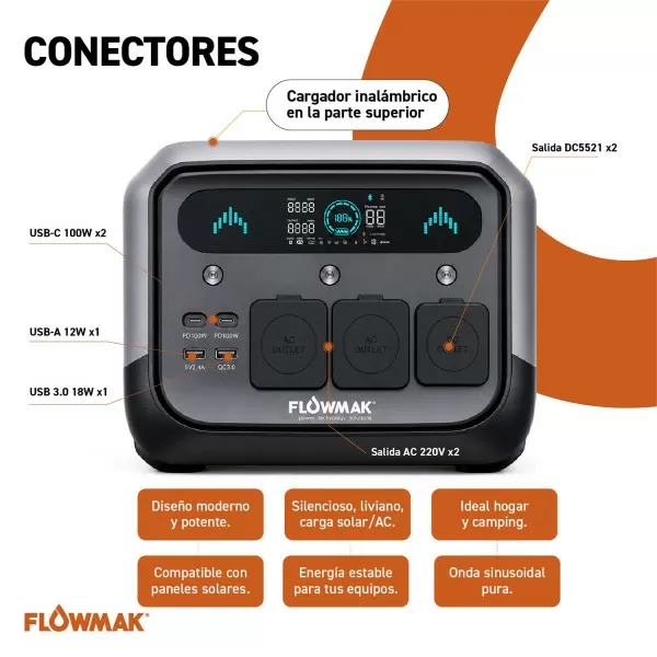 ESTACION ENERGIA FLOWMAK Pro700, 700W